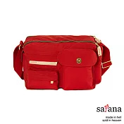 satana - 簡單生活斜肩包 - 中國紅