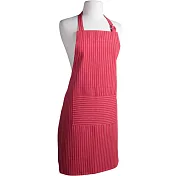 《NOW》平口單袋圍裙(條紋紅)