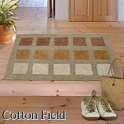 棉花田【亞格】純棉雙面編織踏墊-米褐色(50x80cm)