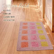 棉花田【亞格】純棉雙面編織踏墊-粉色(50x80cm)
