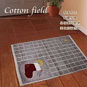 棉花田【花草集】純棉香奈絨提花刺繡踏墊-聖誕靴(50x80cm)