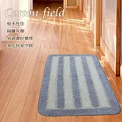 棉花田【華爾特】純棉提花踏墊-藍色(50x80cm)