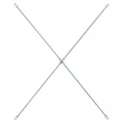 [MUJI 無印良品]SUS交叉桿 /灰/42-56/小