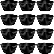 《LEKUE》瑪芬烤杯(黑12入)