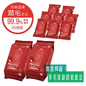 蹦蹦跳 寵物濕紙巾_無香隨身8入+青草香家庭號 2入