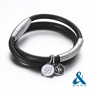 &MORE愛迪莫 Forever永恆 超濃鍺鈦手環 L 簡約黑