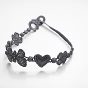 義大利精品Cruciani編織手環-紛飛系列深灰色