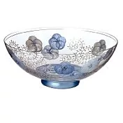 Madiggan手工彩繪玻璃鬱金香蠟燭開運碗- 寶藍色