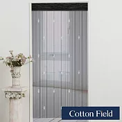 棉花田【米蘭】時尚串珠線簾-黑(90x180cm)