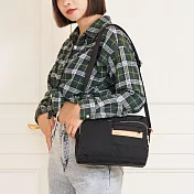 satana - 簡約斜背包 - 黑色