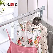 【生活採家】臺灣製304不鏽鋼室內外43.5cm晾曬衣架10入組#99233
