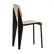 Vitra Standard 標準單椅 (淺橡木座面、深黑椅腳)