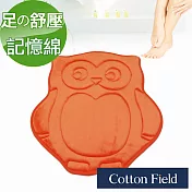 棉花田【貓頭鷹】舒壓記憶綿吸水防滑造型踏墊(57x54cm)