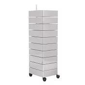 Magis 360 Container 滾輪十層置物櫃 (淺灰)
