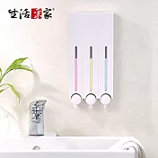 【生活採家】幸福手感經典白500ml3孔手壓式給皂機#47003
