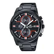 CASIO EDIFICE 競速未來三眼計時賽車腕錶-紅x黑