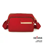 satana - 簡約斜背包 - 中國紅