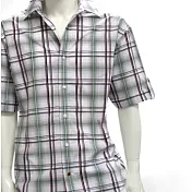 『摩達客』美國進口真品吹牛老爹人氣品牌【 Sean John 】Outdoor Play綠棕色彩格短袖休閒衫AXL