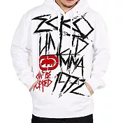 『摩達客』美國進口【Ecko Unltd】犀牛牌 CBS白色連帽外套/拉鍊外套/夾克A-M
