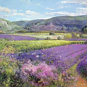 【客製化預購】普羅旺斯的薰衣草-30*30cm