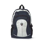 戶外休閒 輕量防潑水後背包 (藍/灰) 18-042