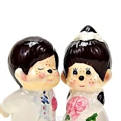日本Sekiguchi夢奇奇MONCHHICHI【陶瓷婚紗組】小