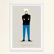 【摩達客】西班牙知名插畫家Judy Kaufmann藝術創作海報掛畫裝飾畫 (附Judy本人簽名)(含木框)安迪沃荷