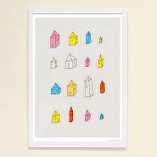 【摩達客】西班牙知名插畫家Judy Kaufmann藝術創作海報掛畫裝飾畫 (附Judy本人簽名)(含木框)透明屋