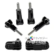 GoPro 副廠 萬用側向固定座 連接座(含長短螺絲)