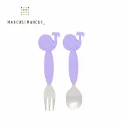 【MARCUS＆MARCUS】動物樂園不鏽鋼叉匙餐具組- 鯨魚