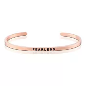 MANTRABAND 美國悄悄話手環 Fearless 無所畏懼 勇敢追夢 玫瑰金