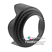 直徑49mm 單眼通用 蓮花遮光罩 螺紋遮光罩