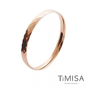 【TiMISA】純鈦手環 格緻真愛-寬版(玫瑰金)
