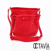 OCTAVIA 8 - 十八之味 編織束口水桶小包 - 美式紅美式紅