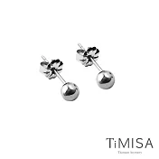 【TiMISA】純鈦耳針一對 極簡真我(4mm)雙色  原色