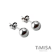 【TiMISA】極簡真我(6mm)雙色純鈦耳針一對 原色