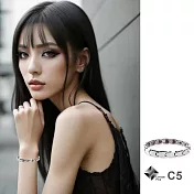 【C5】歐式奢華鎢鋼鍺磁手鍊(女款)