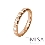 【TiMISA】純鈦戒指 濃情巧克力(雙色) 玫瑰金