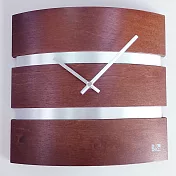 ORIENT東方 BIBA系列 BW-269-藝術居家拱型生活掛鐘(木紋色)