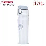 Tiamo 冰熱兩用彈蓋隨手杯保溫杯(白色) 470cc HE5155W