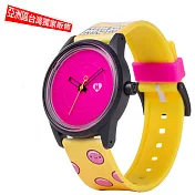 Q&Q SmileSolar x 關史蒂芬妮 Harajuku Lovers 限量太陽能錶/40mm-834 粉紅泡泡