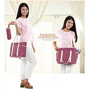 Skinly 媽咪包 待產包多功能單肩包 媽媽包 大容量媽咪包紫紅色