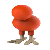 Magis Happy Bird 芬蘭森林鳥（橘紅）