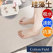 棉花田【泡沫】日本超人氣珪藻土吸水抗菌浴墊(39x60cm)