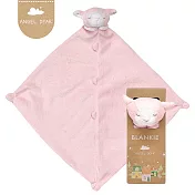 美國 Angel Dear 動物嬰兒安撫巾單入禮盒 (粉紅小羊)