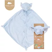 美國 Angel Dear 動物嬰兒安撫巾單入禮盒 (藍色小象)