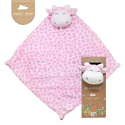 美國 Angel Dear 動物嬰兒安撫巾單入禮盒 (粉紅長頸鹿)