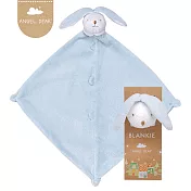 美國 Angel Dear 動物嬰兒安撫巾單入禮盒 (藍色小兔-白白)