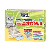 日本Unicharm消臭大師雙層貓砂盆半罩1組