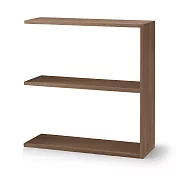 [MUJI無印良品]自由組合層架/胡桃木/2層/寬版追加用